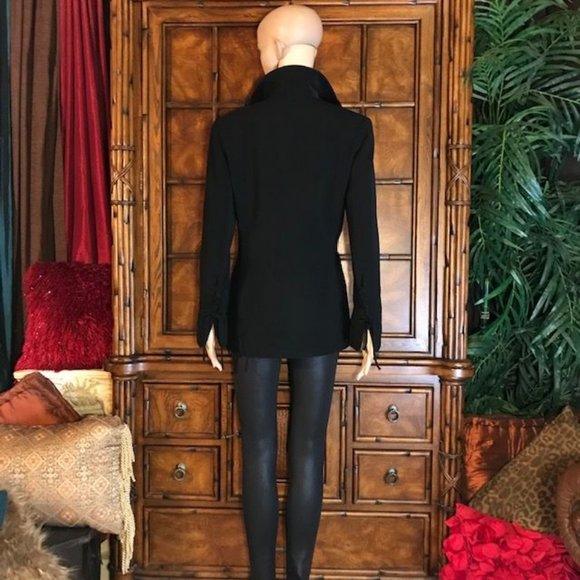 NWOT Kasper Lace-up Sleeve Microfiber Jacket - Picture 4 of 12